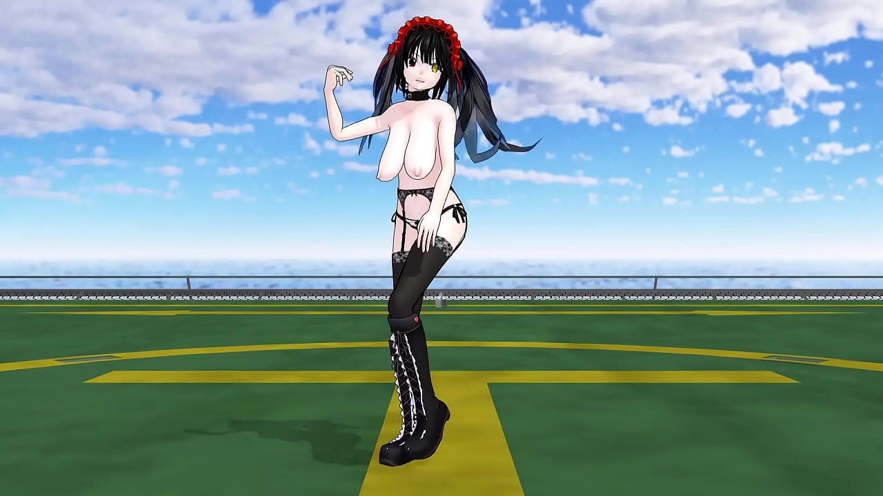 Anime Girl Video Sex and Dance Live Miku Miku Dance Stripping Kurumi Tokisaki