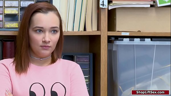 Redhead shoplifter fucked after getting stripsearched