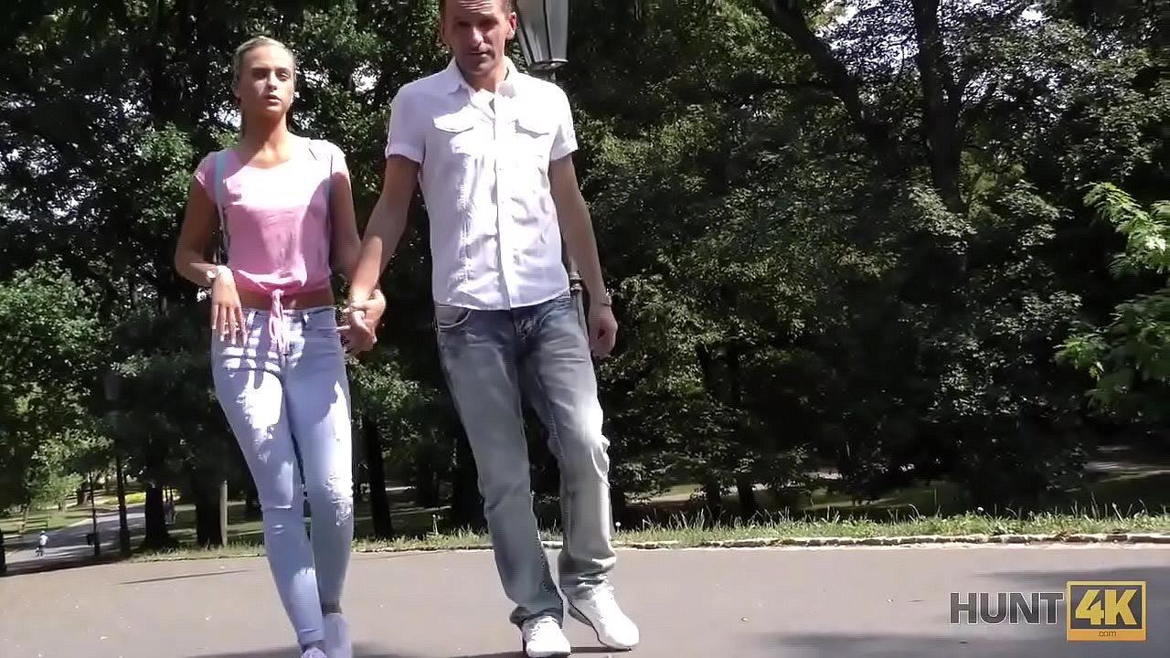 HUNT4K. Amazing blonde dollface gives mouth, pussy, and asshole