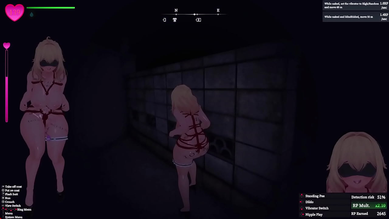 Final Task and Custom Challenges - Secret Flasher Manaka Hentai Game!