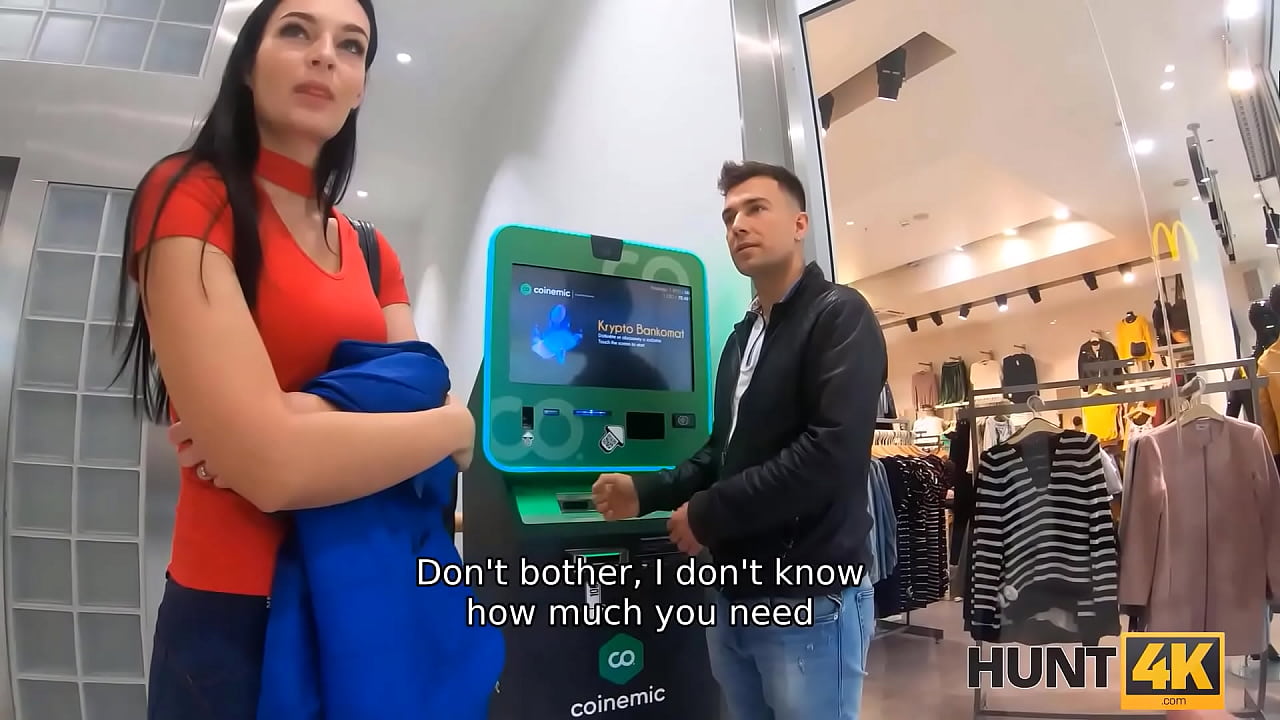 HUNT4K. Chick in red loves fooling around so money is just a nice bonus