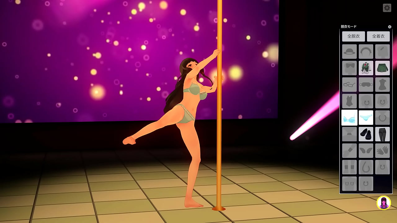 [COM3D2]Chiya Ujimatsu Strip pole dance