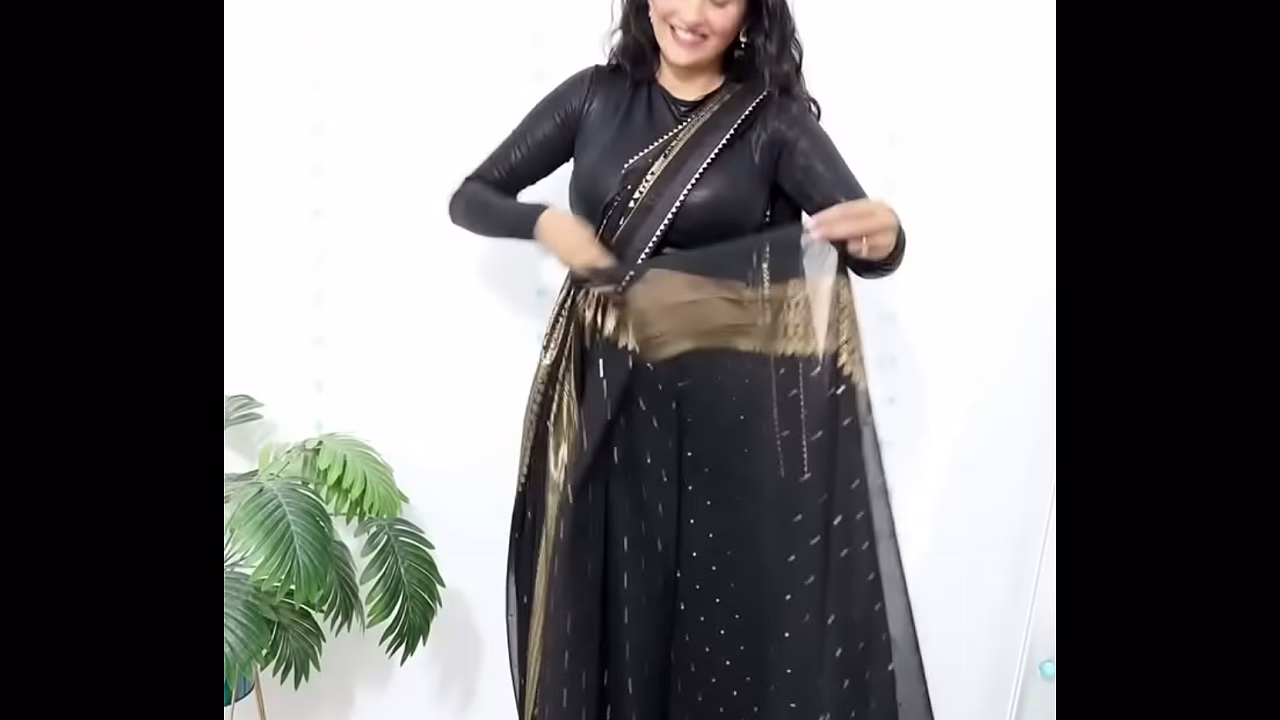 Satin saree