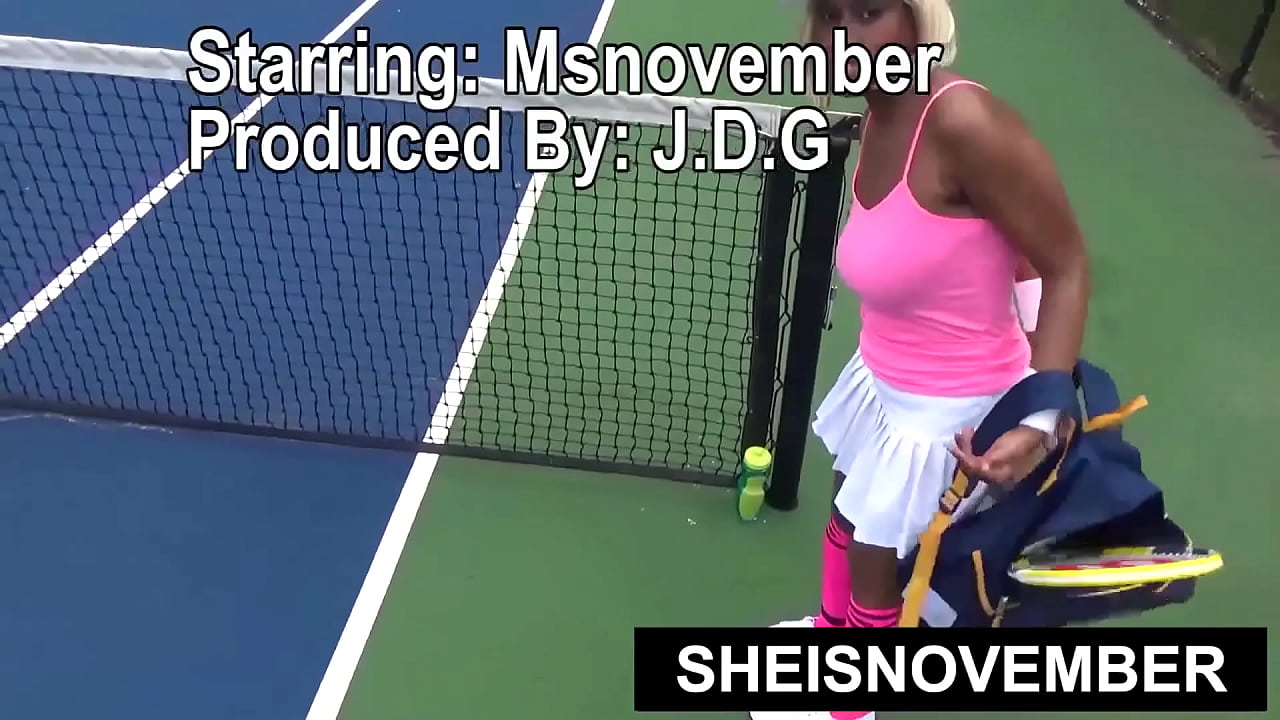 A Game On The Court Lead To Massive Cum Swallowing And Cumshot Face Covering POV By Huge Hard Cock, Sexy Ebony Nerd Sheisnovember Voluptuous Saggy Titties And Hardest Nipples Poking Out With Chest Exposed By Msnovember