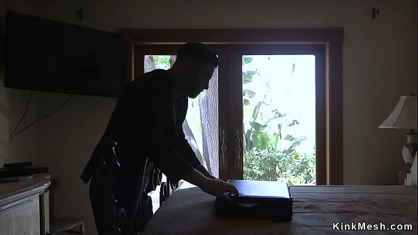 Dude in rage butt plugs natural redhead babe and rough spanks her big ass