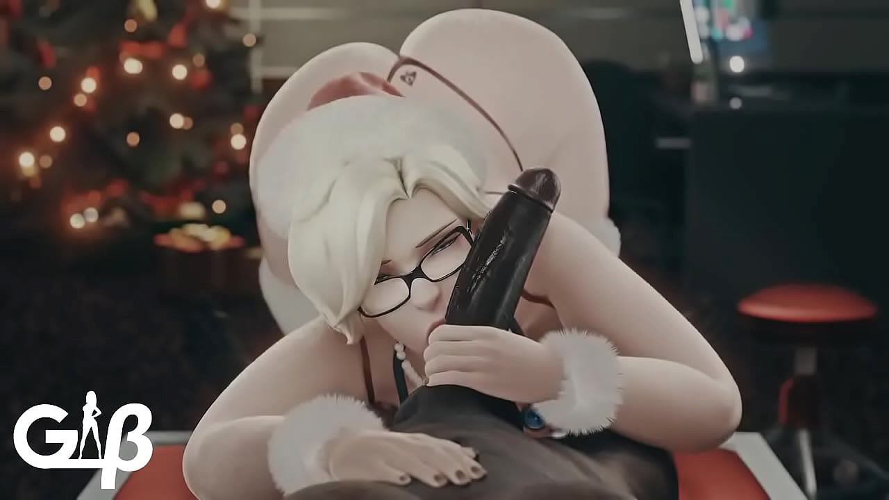 mercy from overwatch giving sloppy toppy