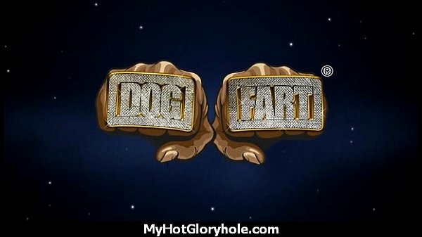 Ebony teen cleaning all the cocks at gloryhole 24