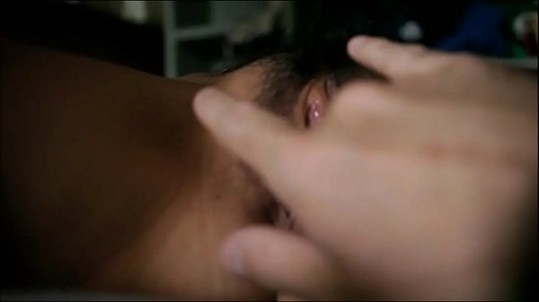 Beautiful hairy pussy being teased - closeup