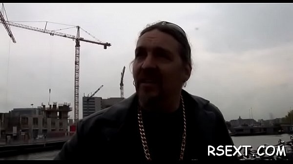 Large titted bitch takes the bone