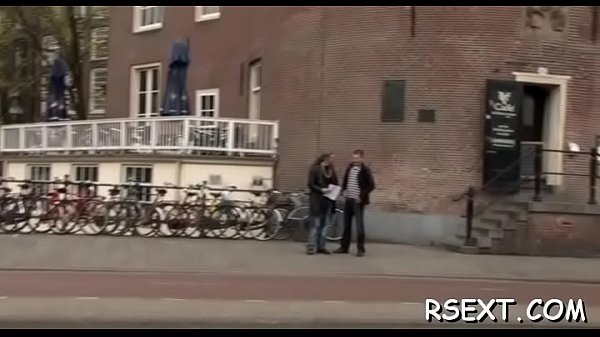 Fake tit sweetheart gives head