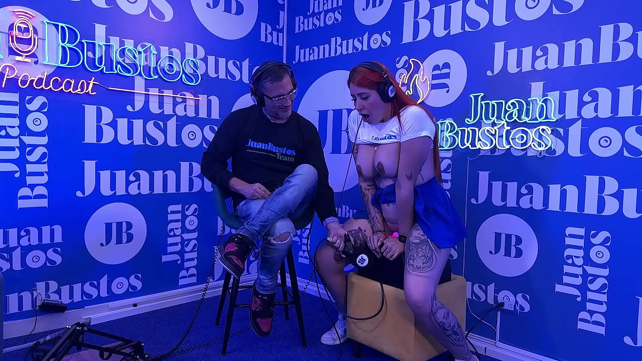 Andrea Pardo cums 5 times! in a row on the sex machine at Juan Bustos Podcast