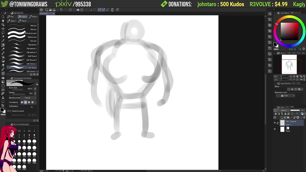 Trash Man broadcast by Toni Wing on Picarto from January Eleventh 2023 A