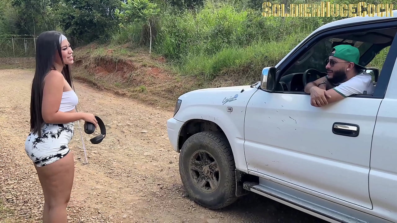 After exercising I end up in my neighbor's car fucking