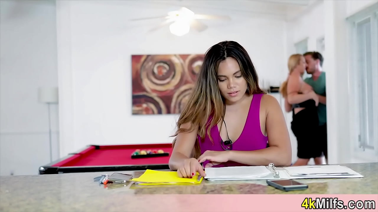 She wanted to do homework but our taboo fuck distrubed her