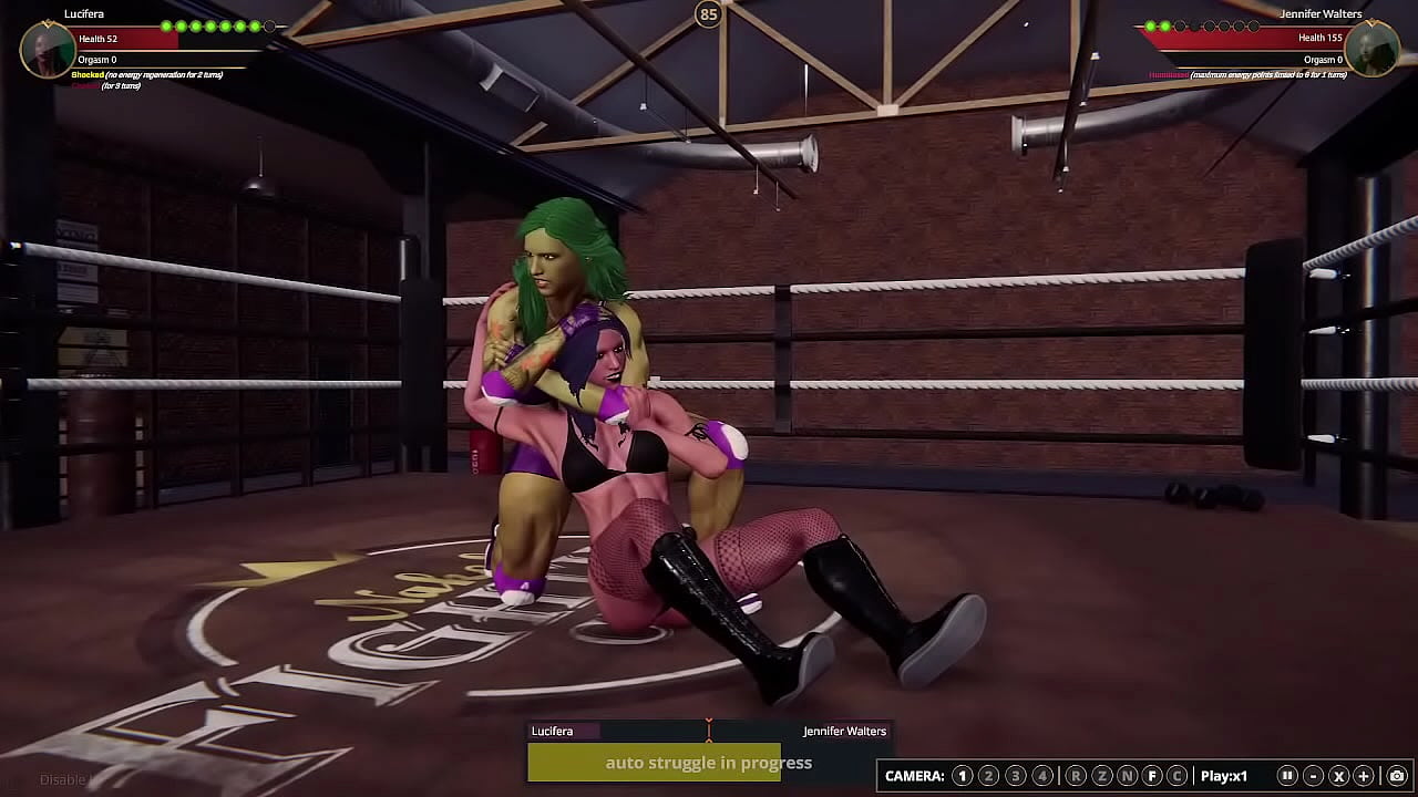 Lucifera VS Jennifer [NF3D Female MMA Combat Femdom]