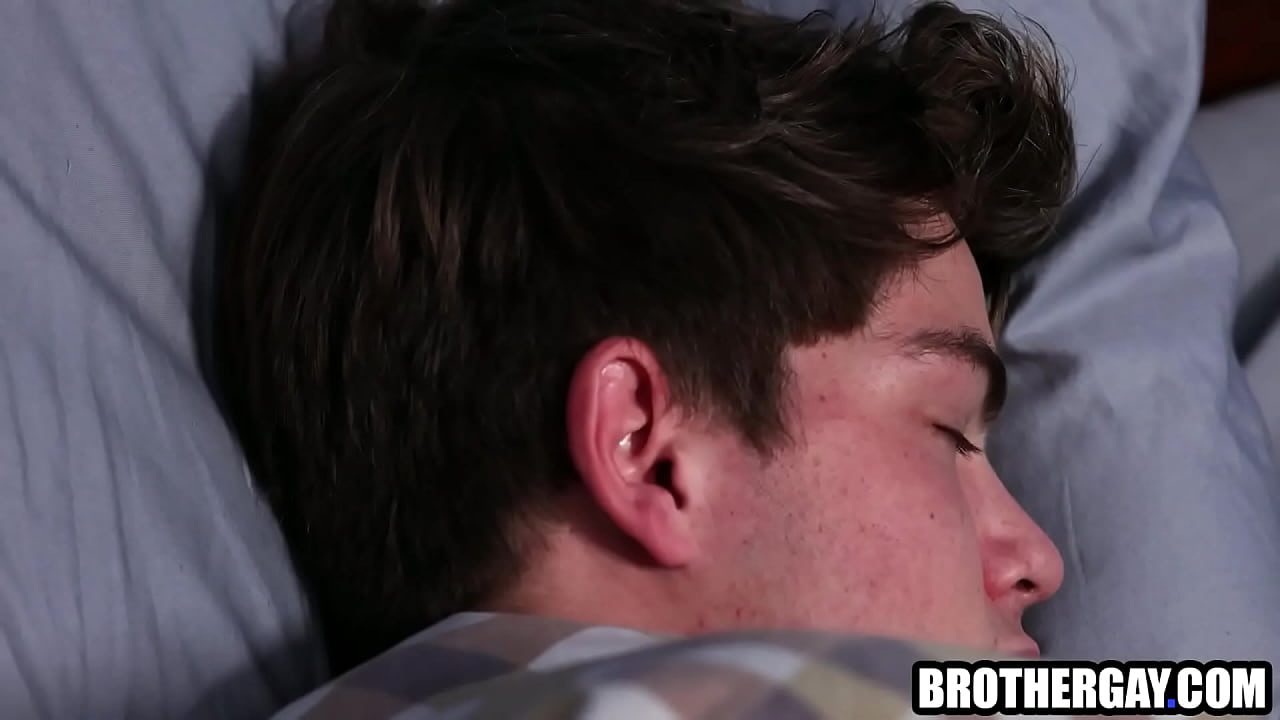 Gay stepbrothers masturbating and fucking