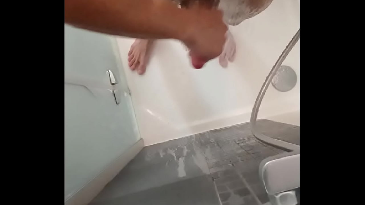 polishing my cock with soap 2