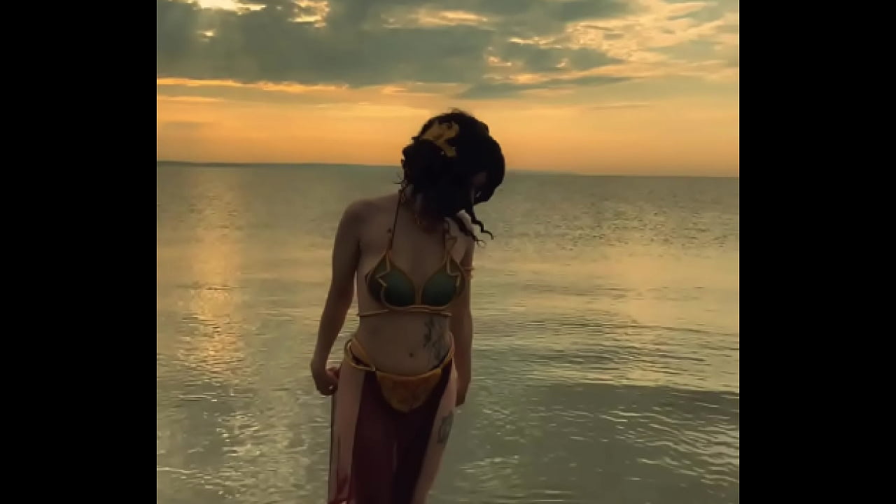 Princess Leia is waiting for you on the beach