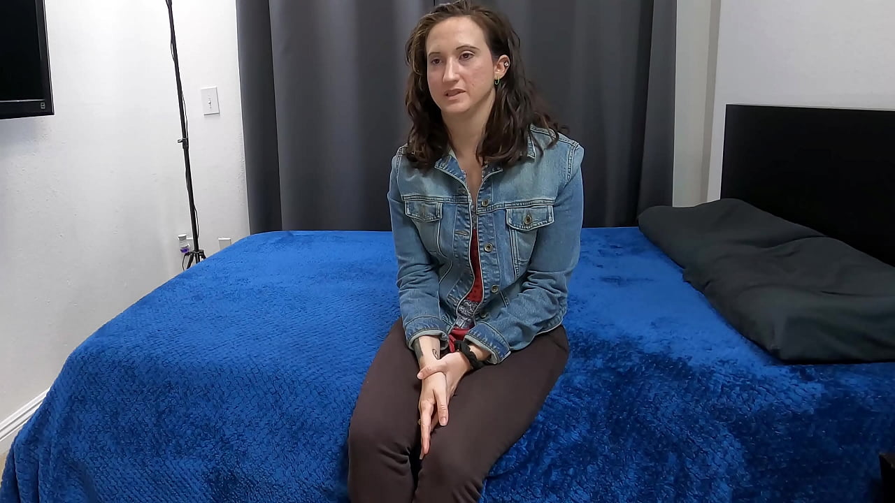 Shy brunette gets penis up her asshole