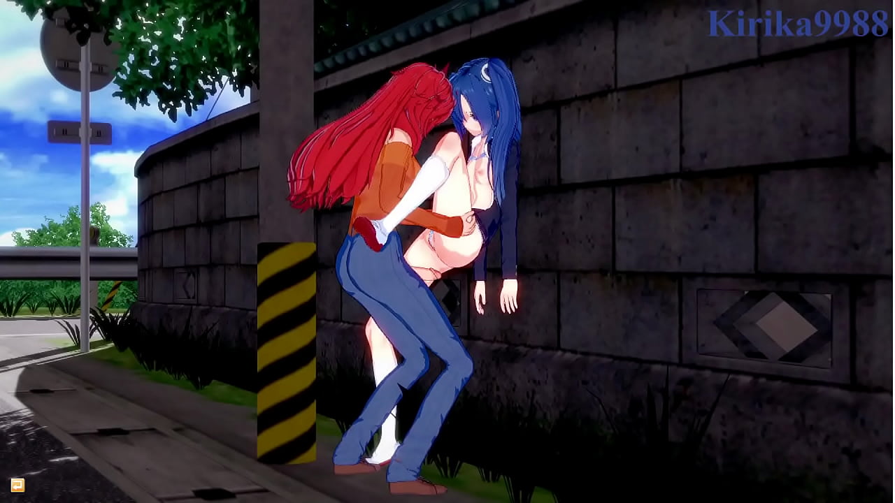 Tsubasa Kazanari and Kanade Amō intense lesbian play and futanari sex. - Symphogear Hentai