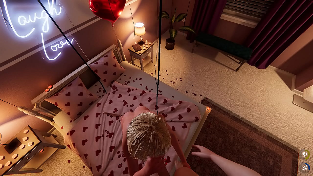 Quickly sex with huge natural tits blonde videogame