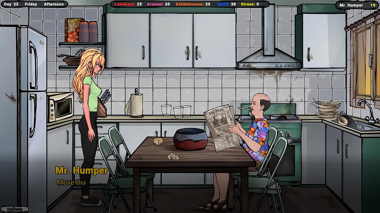 Jenny was offered to put sunscreen on her body, but she prefers sperm