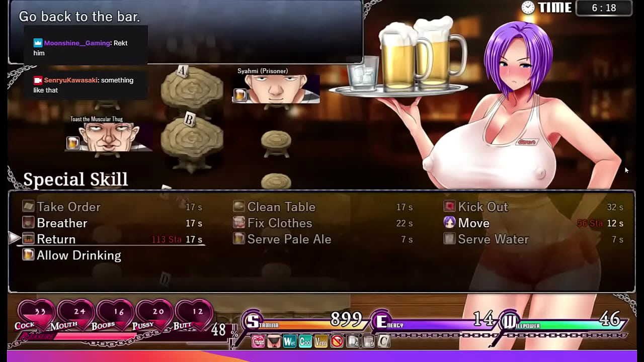 Karryn's Prison Playthrough 2 - Who put all this slime everywhere and bathroom scene