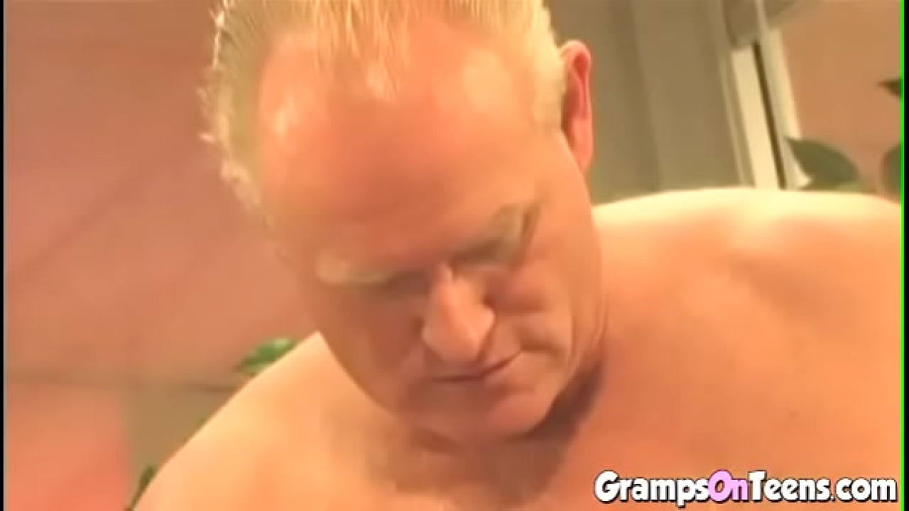 Grampa is happy with 2 Girls