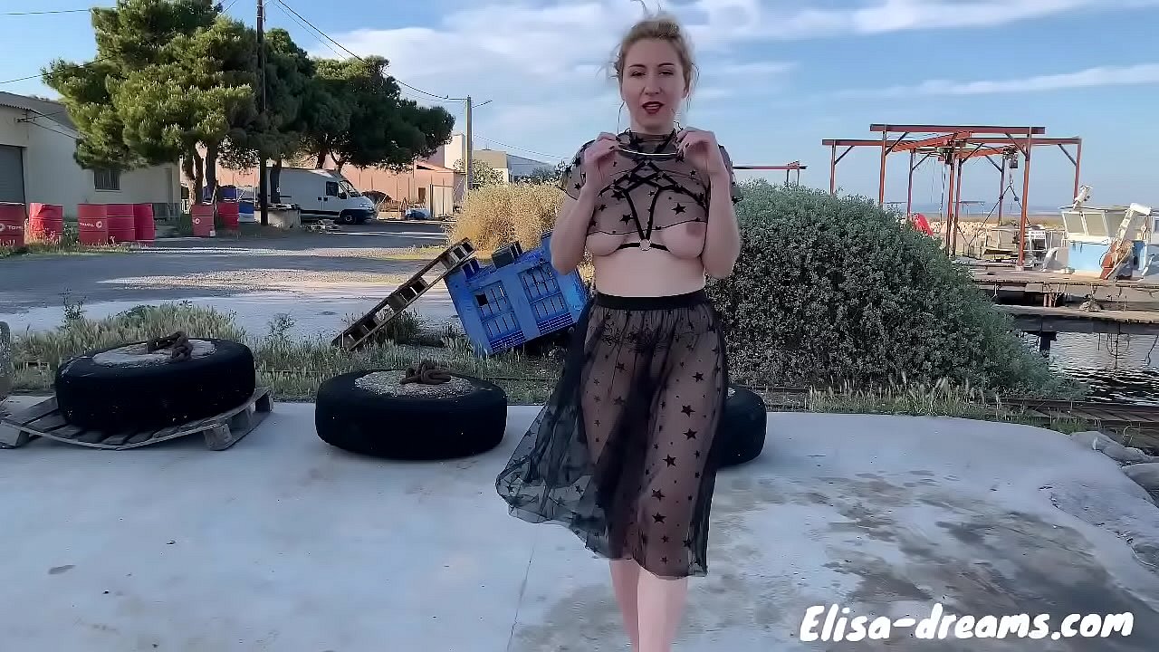 Naughty outdoors masturbating