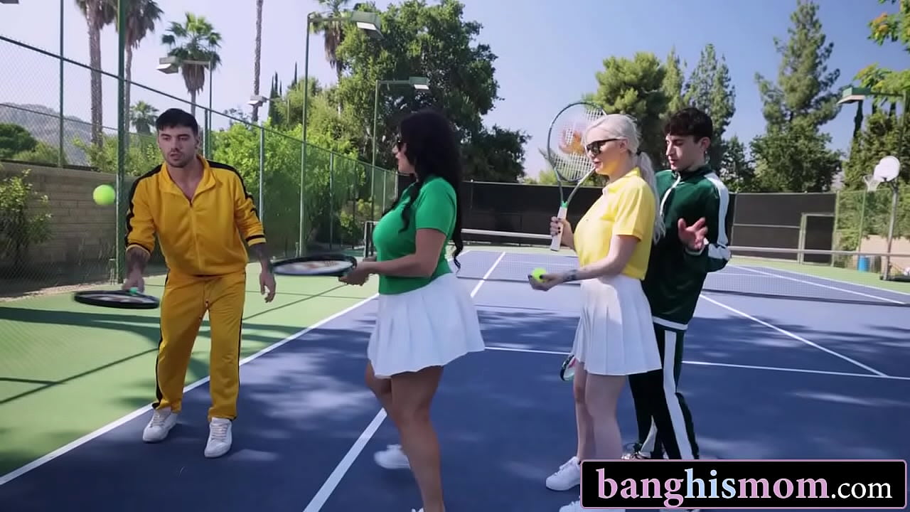 Stepmoms Swap & Fuck Their Idiot Stepsons After Tennis Practice