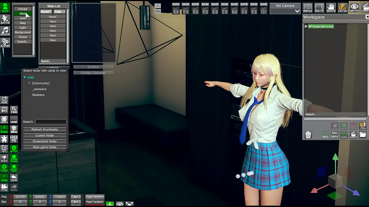 using the editor for the creations