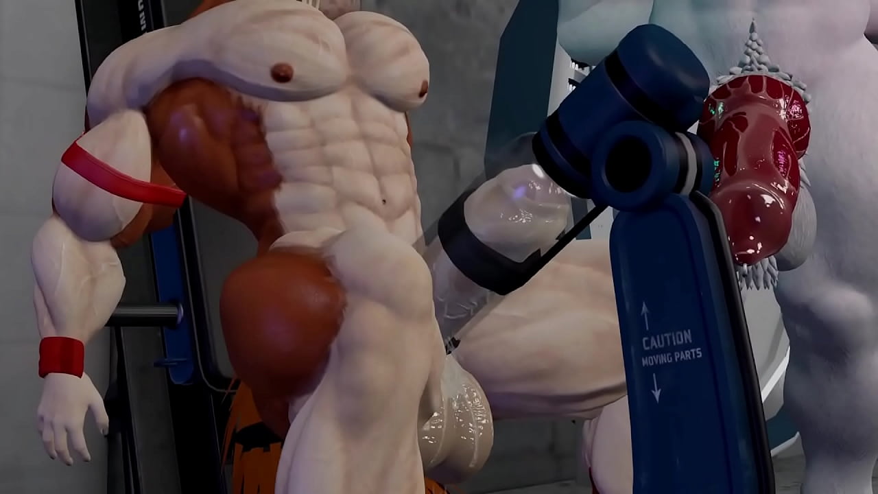 Villain Milking a Furry Hero