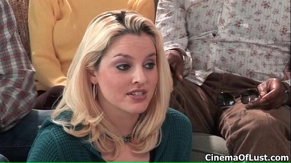 Sexy blonde lesbian gets her pussy