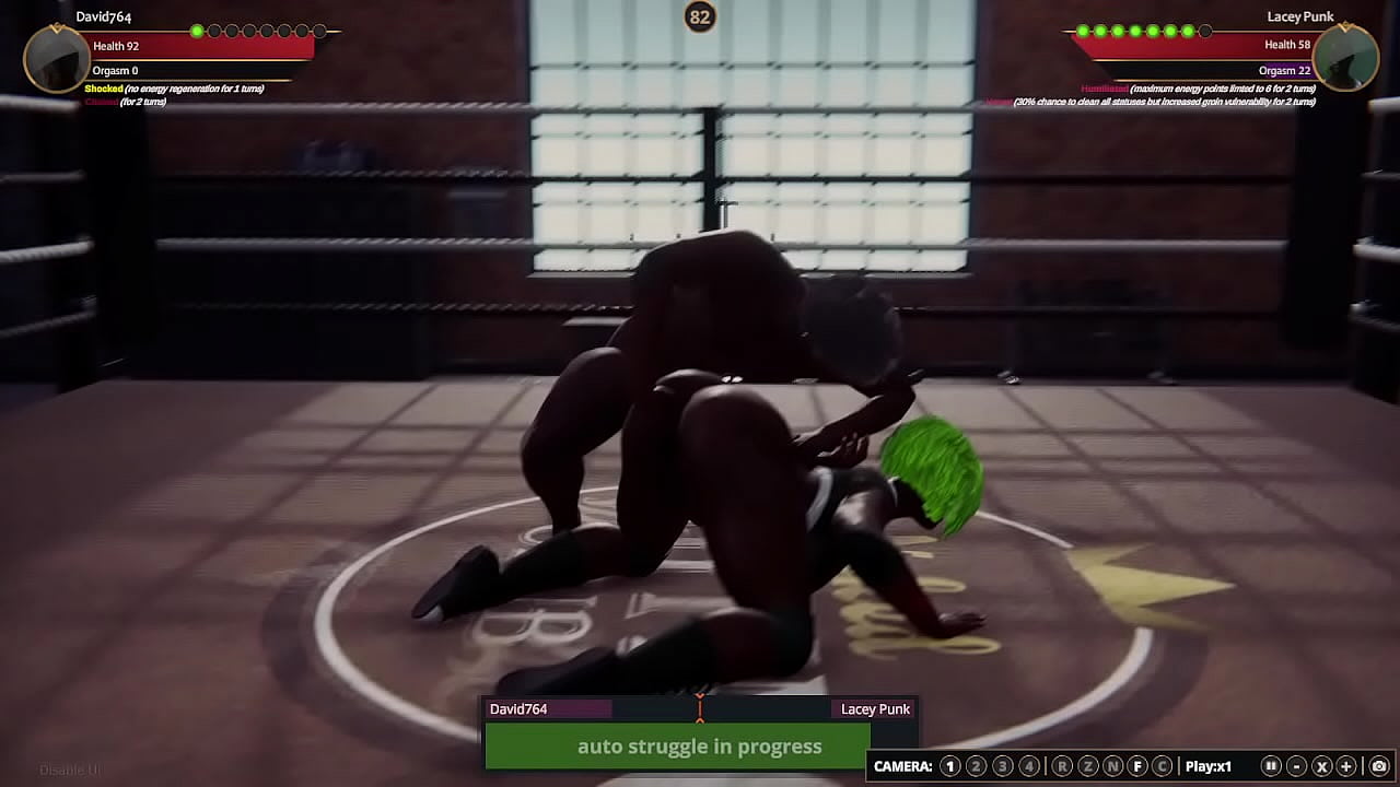 Lacey VS David764 [NF3D Mixed Sex Battle Combat]