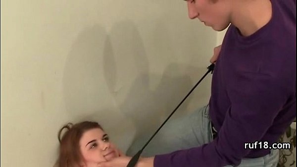 Hot naughty gal in a kinky bdsm video