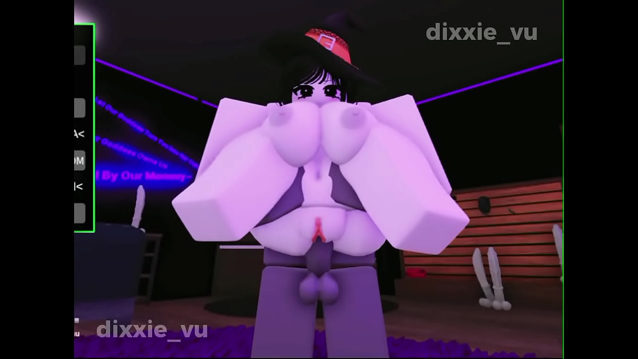 Linda chica en Roblox con su chico caliente