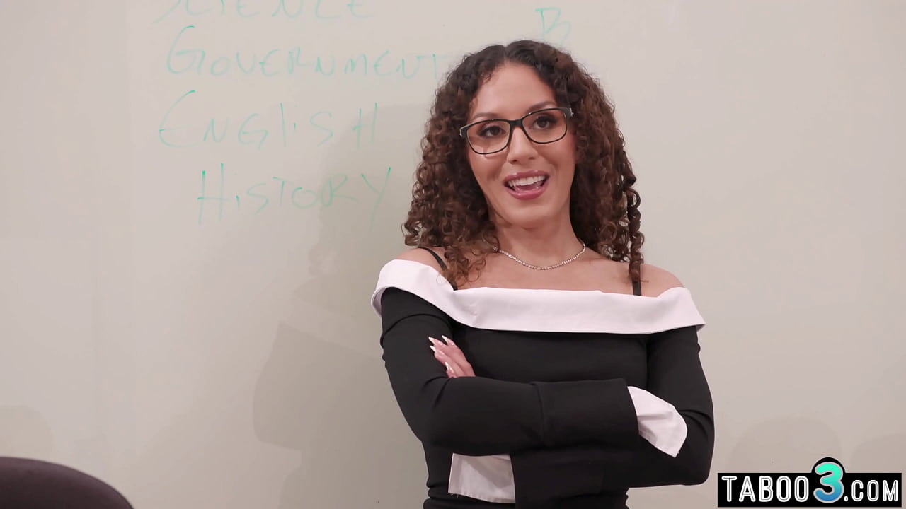 Naughty anal lover latin cougar seducing her big cocked student