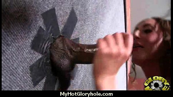 Black chick blows & fucks cock on a naughty gloryhole 10