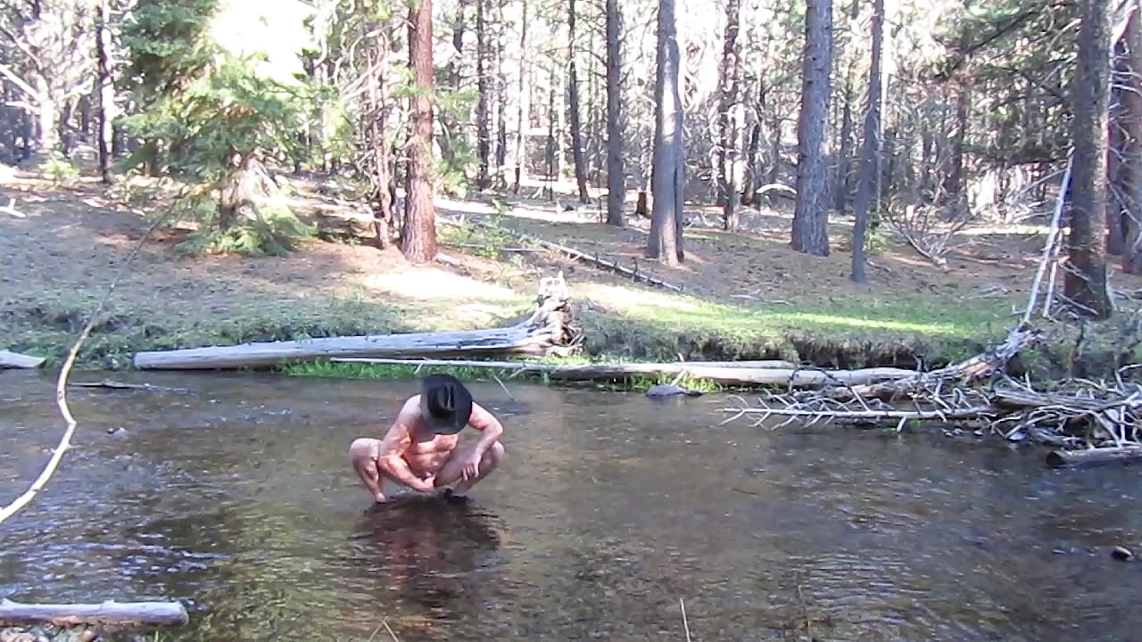 Skinny dipping in the stream