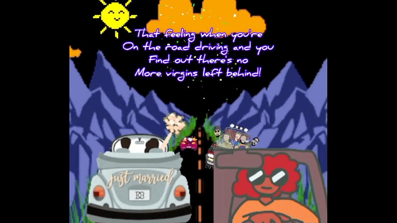 Meme called"Hooray!Everyone drove a cherry"road head meme