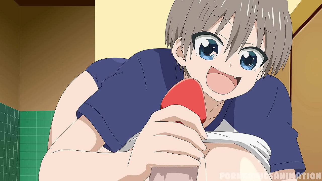 Uzaki Chan Anime Hentai - (Hana Uzaki) Teen Girl with Big Tits and Big Ass Fucks Hard with a College Friend with a Big Dick