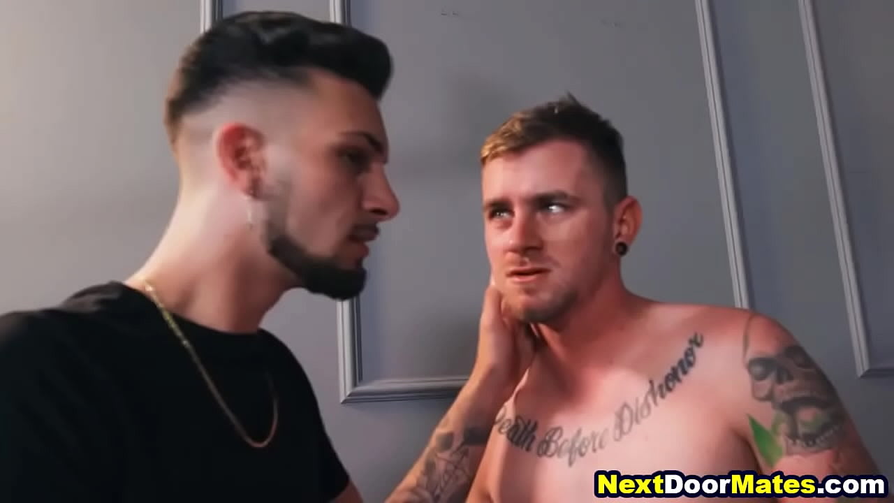 Guy doesn't up to his bf cheating on him in same bed