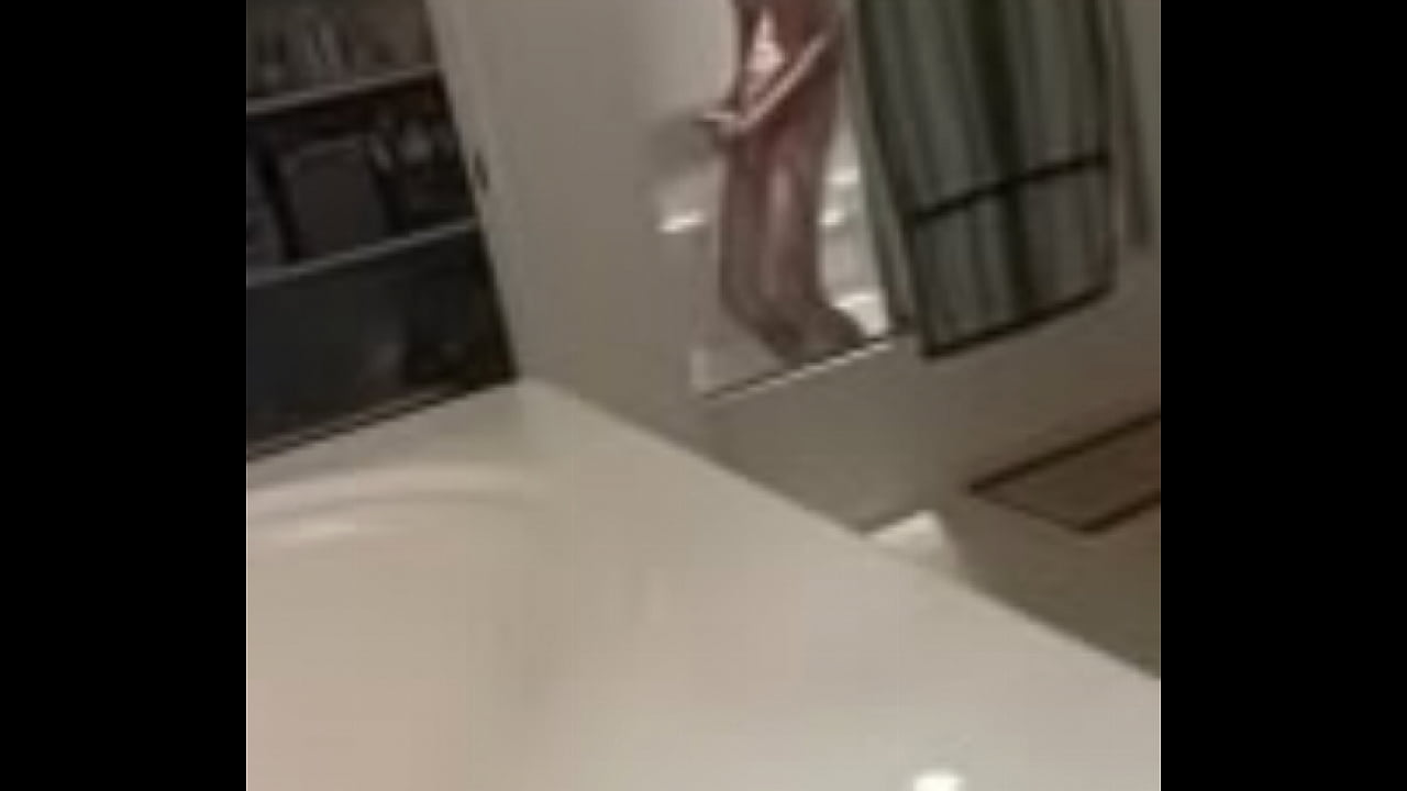 Jacking off in the shower