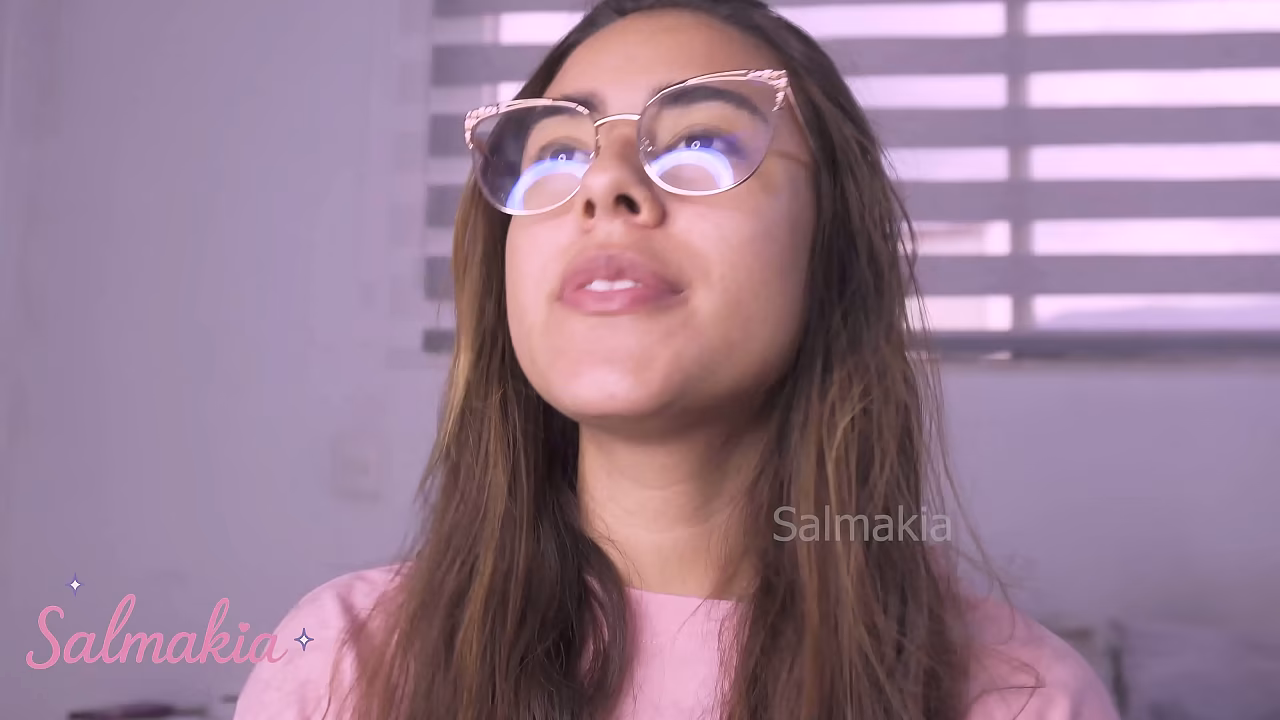 Licking this ice cream- long tongue fetish