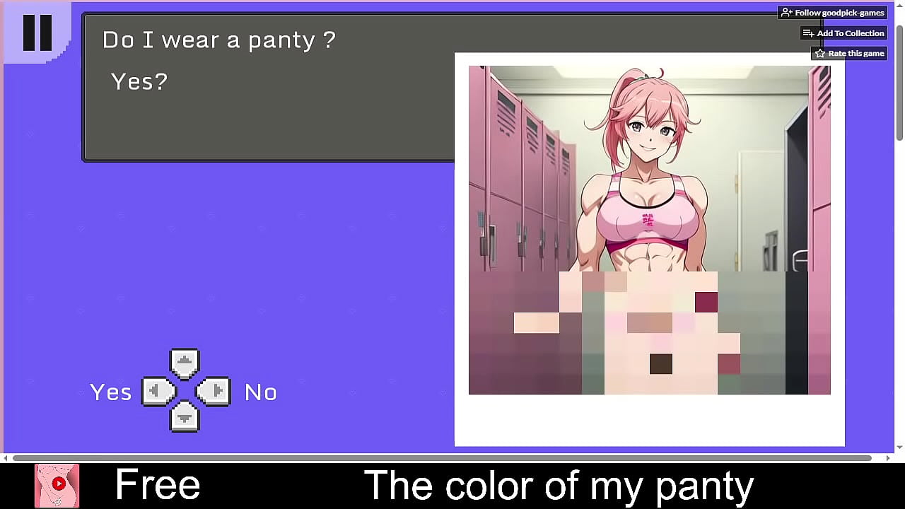 The color of my panty (free game itchio) Puzzle, Adult, AI Generated, Erotic, memory, sexy, game