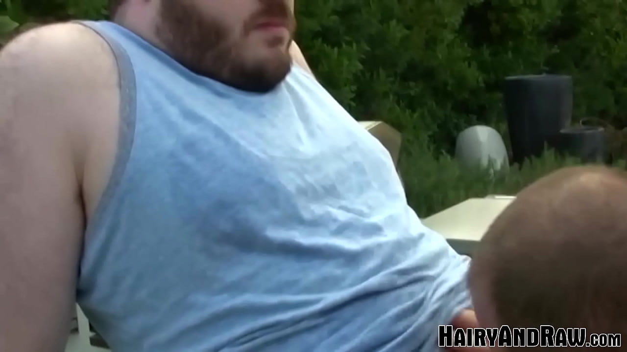 Older Gay Hole Spread Wide by Hairy Cub