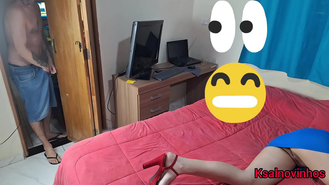 Friend visit arrives from the club all excited and messy