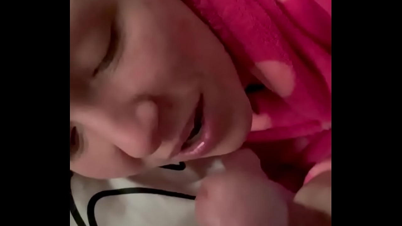 Blowjob from my slutty step-sister