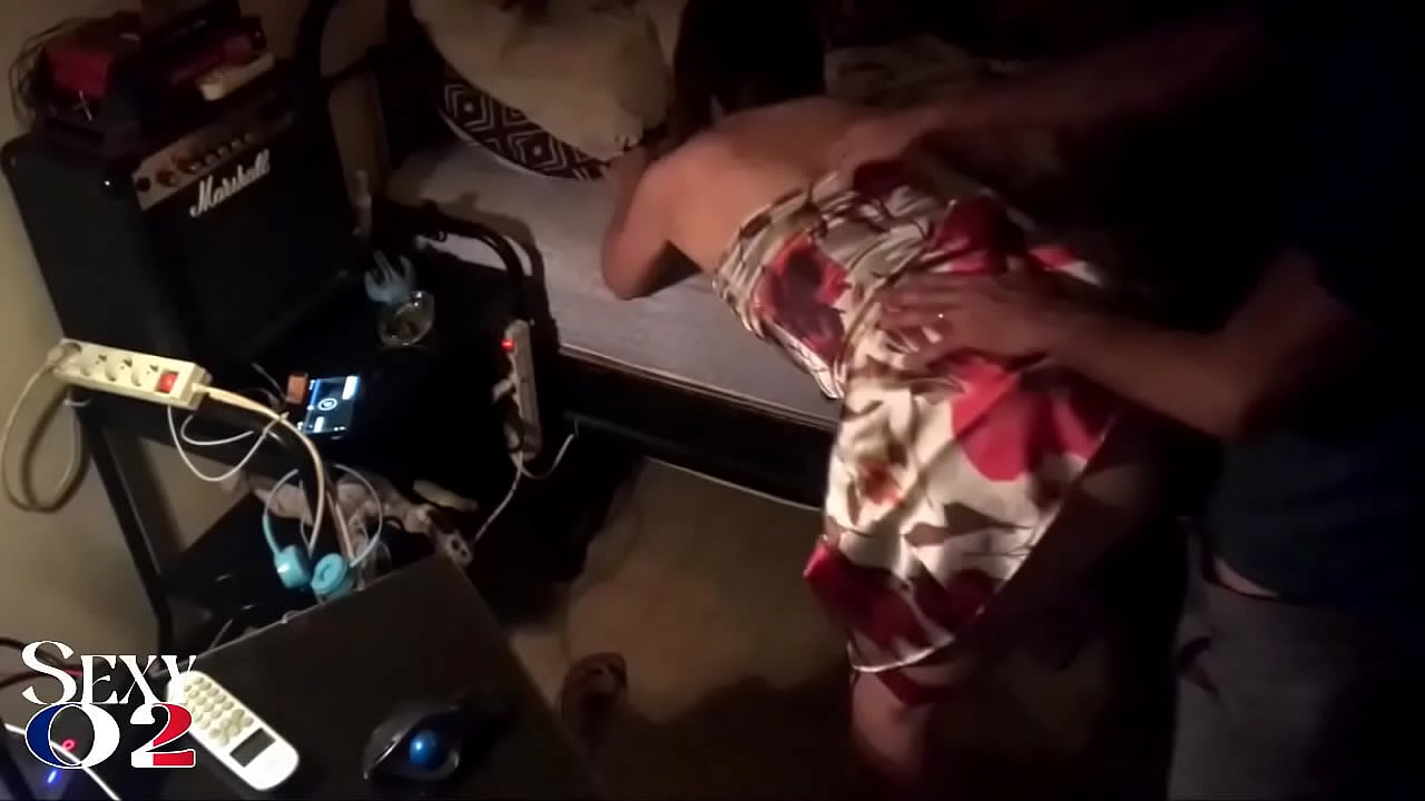 White Amateur Homemade Couple, Satin Lingerie (Panties, Clothed sex), Deep Throat, Rimming, Spanking