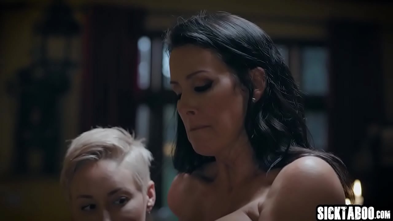 Sexy teen used by a nasty older women